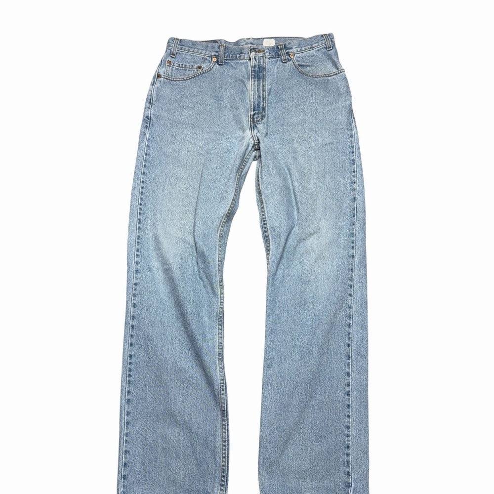 Levi's 505 Men's Jeans Made In Canada Batwings 36x32 Light Wash Straight Leg - Picture 2 of 16